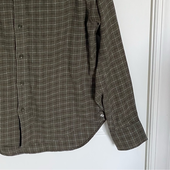 rag & bone Brown Plaid Casual Button Down Shirt - Picture 5 of 14